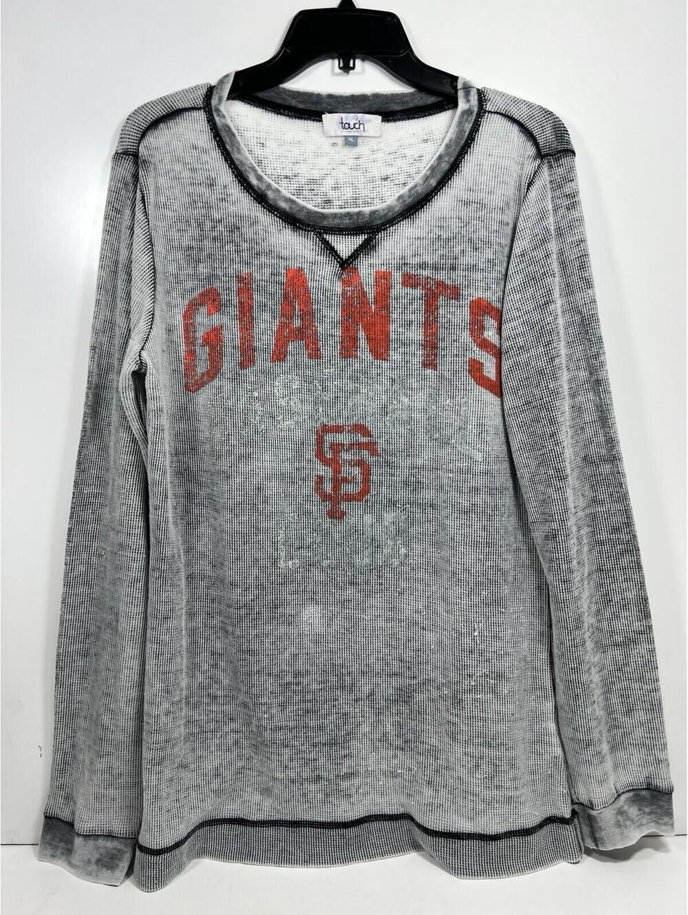 Touch by Alyssa Milano MLB San Francisco SF Giants Henley Top Women’s Sz XL.